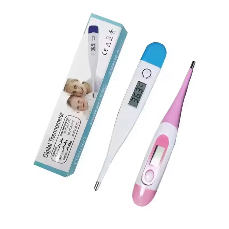 Medikal Auto Digital Kay tèmomèt Soft Head Digital Baby Thermometer